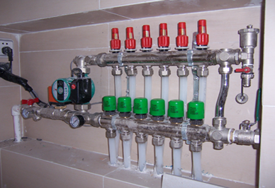 辉达娱乐分水器安装示意图