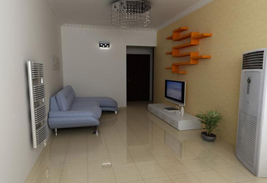 辉达平台客厅安装效果图 